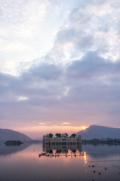 morning sunrise light over jal mahal \