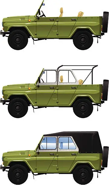 Vector illustration of all-road vehicle