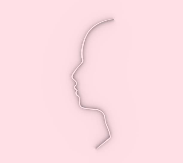 istock Silhouette of male head. 1202508305