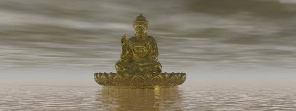 istock very beautiful zen and buddha landscape - 3d rendering 1202508406
