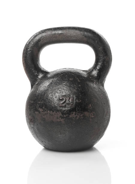 istock Kettlebell close up isolated on white background 1202510603
