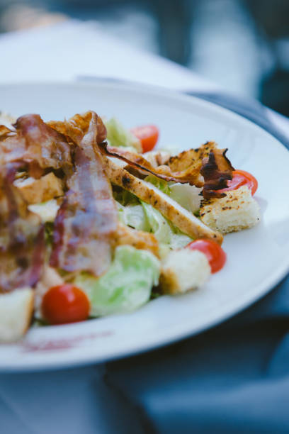 istock Close up of caesar salad 1202511549