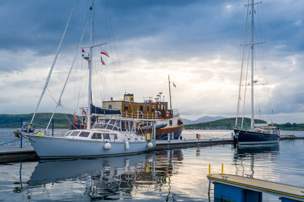 istock Sailing vessels at late evening light 1202513637