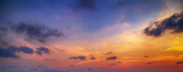 istock Colorful cloudy background sunrise or sunset 1202519018
