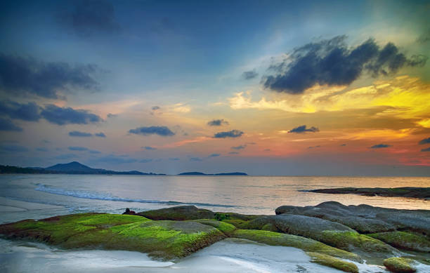 istock Colorful cloudy background sunrise or sunset 1202519085