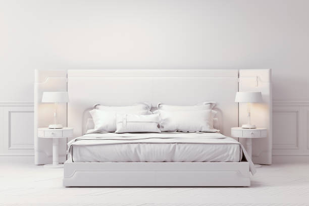 istock 3d render of beautiful bedroom interior 1202522577