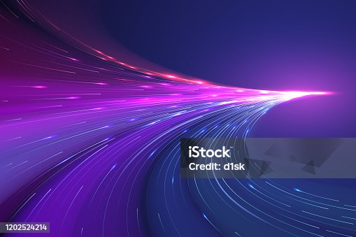 istock Abstract color light lines background 1202524214