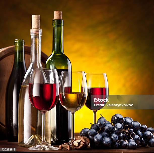 Still Life With Wine Bottles Stock Photo - Download Image Now - Alcohol - Drink, Bottle, Brown