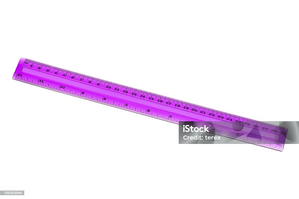 Plastic Pink Ruler Stock Photo - Download Image Now - Plastic, Purple,  Ruler - iStock