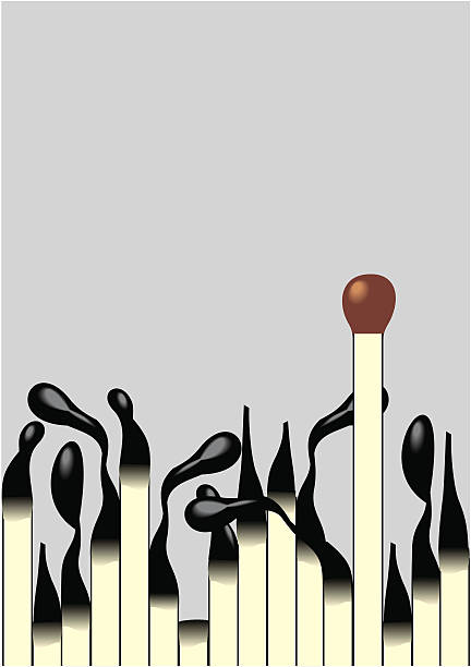 matches vector art illustration