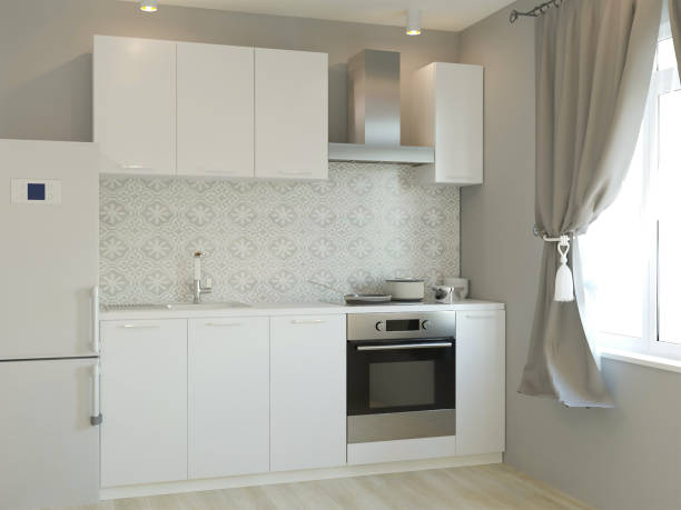 istock 3d rendering of new modern kitchen interior room 1202535861
