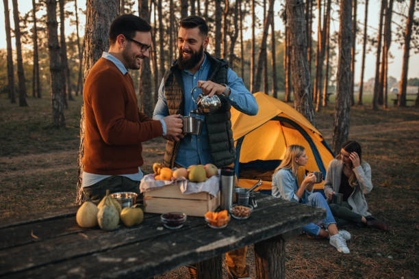 istock Setting up for a relaxing picnic together 1202543058