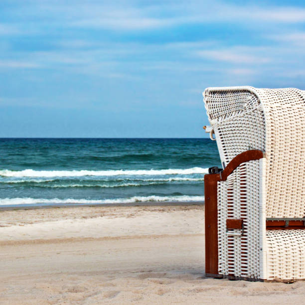 Baltic sea and beach chair