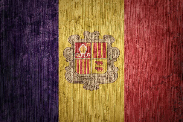 istock Grunge Andorra flag. Andorra flag with grunge texture. 1202546839
