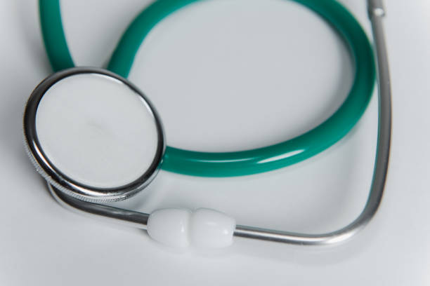 istock green stethoscope on the white background 1202547075