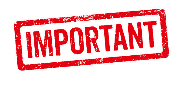 istock A red stamp on a white background - Important 1202550036
