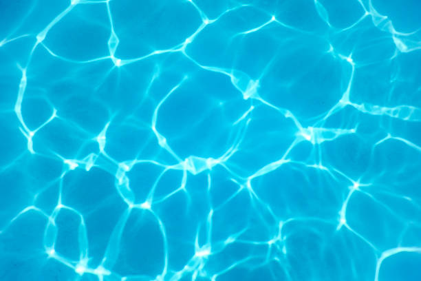 istock Swimming Pool water. Ripple Water. Sun Reflection background. 1202554563
