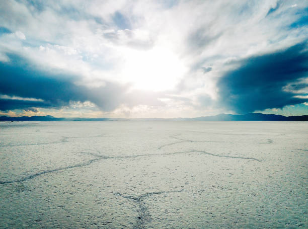 istock Aerial view on the salt desert in Argentina 1202555220