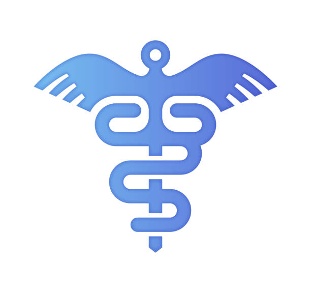 przystępność cenowa zdrowia gradient color & papercut style icon design - medical logos stock illustrations