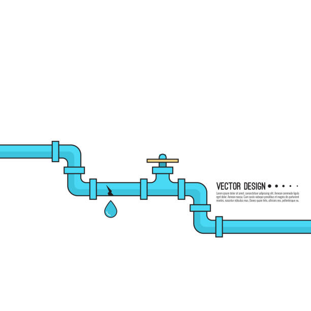 ilustrações de stock, clip art, desenhos animados e ícones de ððµñð°ññ - water pipe sewer pipeline leaking