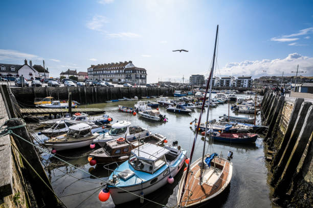 istock Boats In West Bay Pier 1202559698