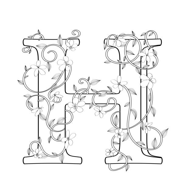 Letter H Tattoo Designs Illustrations, Royalty-Free Vector Graphics & Clip  Art - iStock