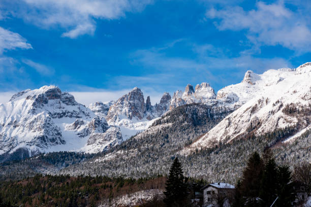 View on the Brenta Dolomites chain