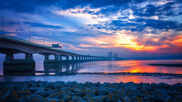 istock Prince Of Wales bridge at sunset 1202573307