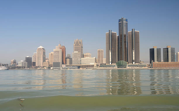 istock Detroit skyline from Windsor, Canada 120257639