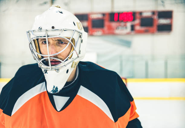 istock Pro Hockey goalie 1202577132