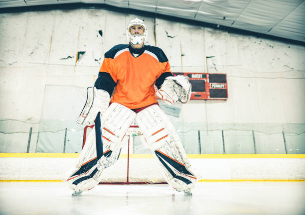 istock Pro Hockey goalie 1202577327