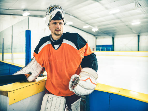 istock Pro Hockey goalie 1202577656
