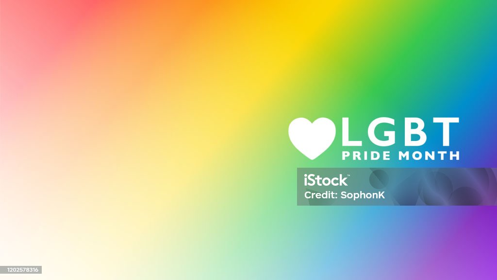 Colorful LGBT pride month banner. Abstract Rainbow color background with copy space. Vector illustration template. Abstract background. LGBTQ PRIDE icon. Banner illustration for design element use. Vector illustration template. Backgrounds stock vector