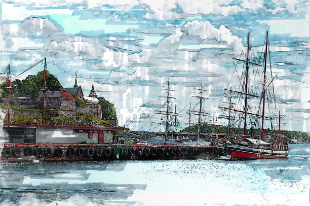 istock Akershus Fortress in Oslo, Norway 1202578430