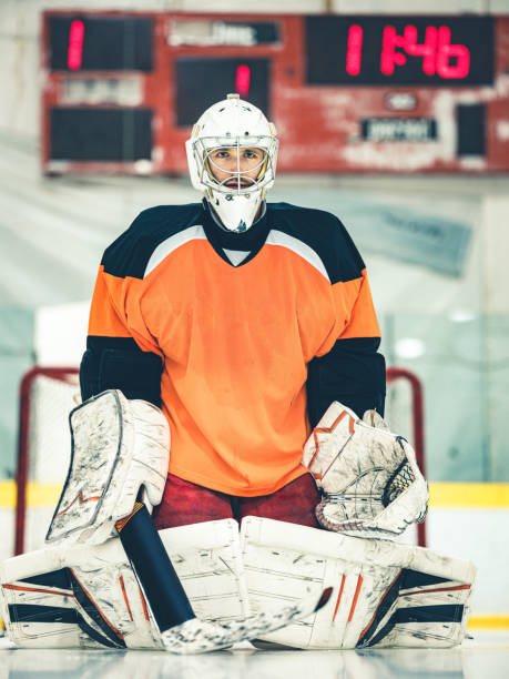 istock Pro Hockey goalie 1202580445