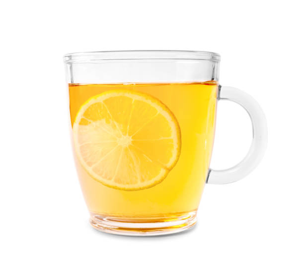 istock Black tea with lemon in a glass cup 1202580726
