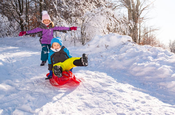 istock Kids on winter vacation 1202587128