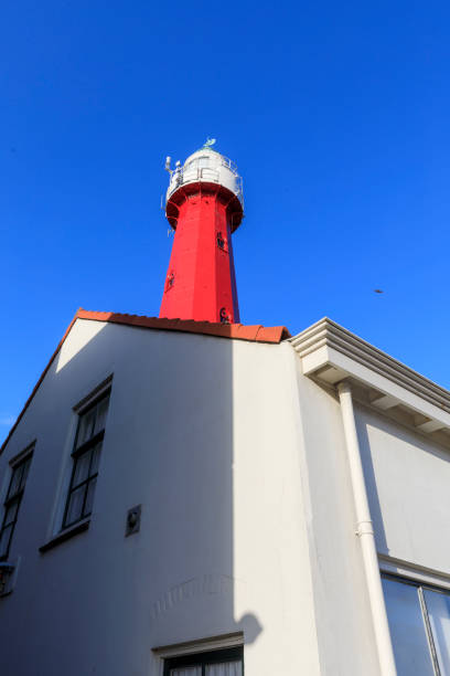 istock low angle view of Scheveningen' lighthouse 1202591720