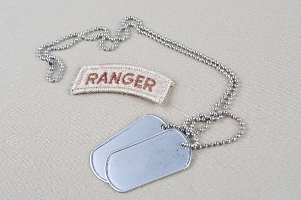 istock US ARMY ranger tab with dog tag 1202593002