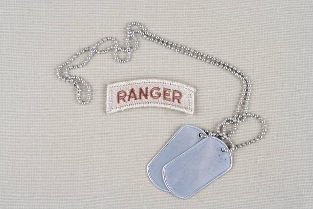 istock US ARMY ranger tab with dog tag 1202593031