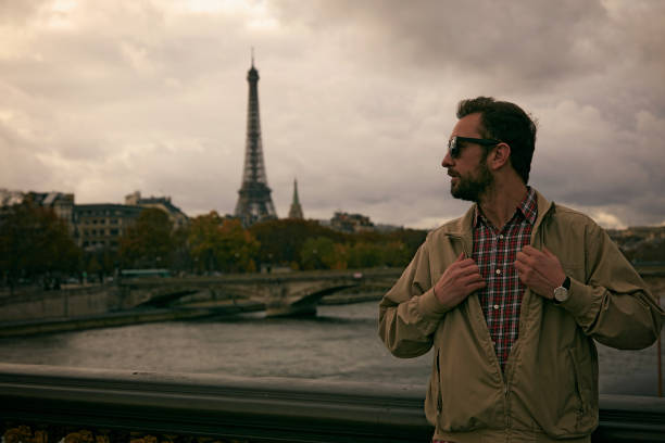 istock Handsome man enjoying in Paris. 1202596098