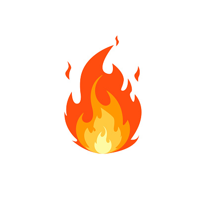 화재 아이콘 불꽃 아이콘 격리 벡터 그림입니다 불에 대한 스톡 벡터 아트 및 기타 이미지 - 불, 가연성, 날씨 - Istock