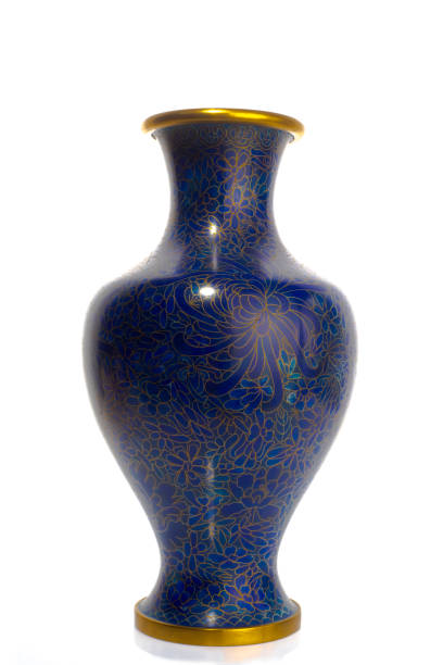 istock Chinese antique cloisonne technique vase 1202598114