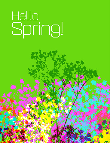 Spring Stock Image Pdf Spring Flowers Stock Illustration - Download Image Now - Abstract ...