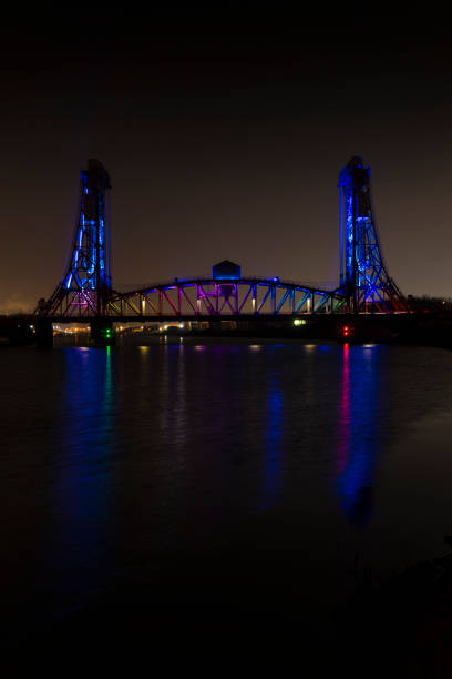 istock Newport Bridge at Night 1202600889