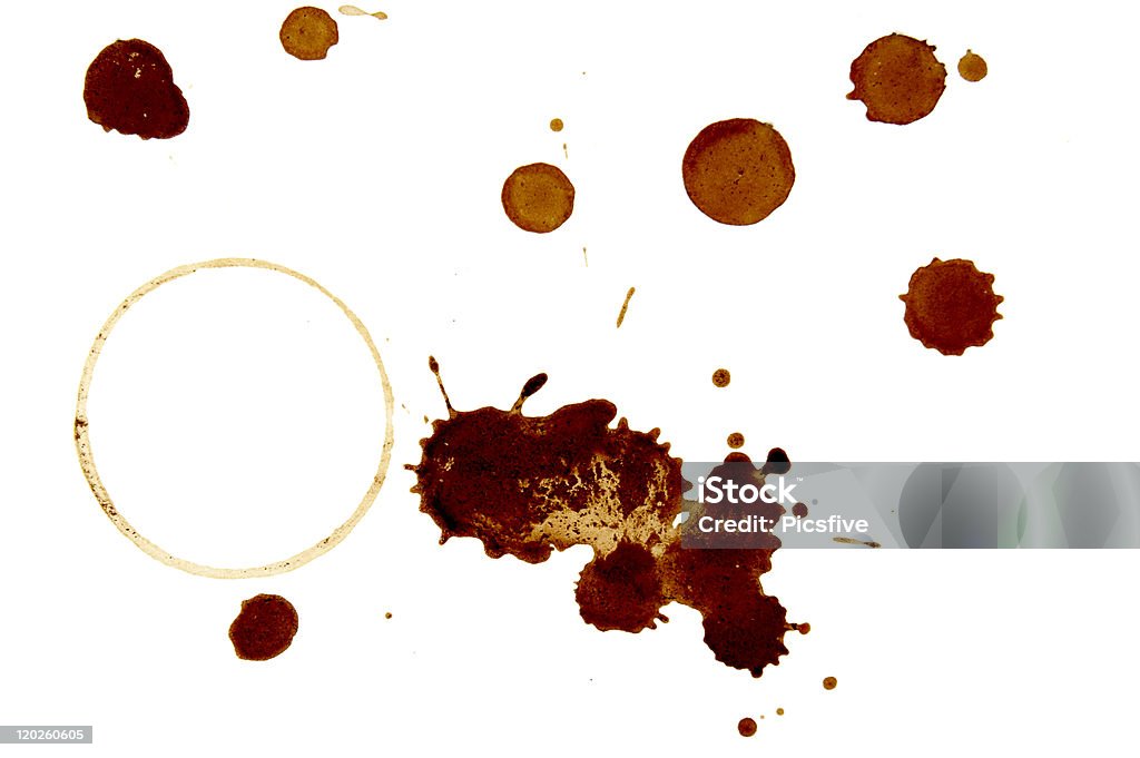 Kaffee Flecken Gruppe - Lizenzfrei Alt Stock-Foto