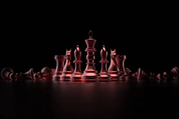 Photo of 3d Rendered Glass Chess Pieces