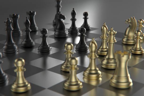 istock 3d Rendered Metal Chess Pieces 1202614586