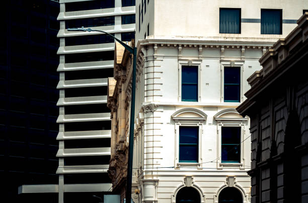 Commercial building close up; Wellington Office Building.