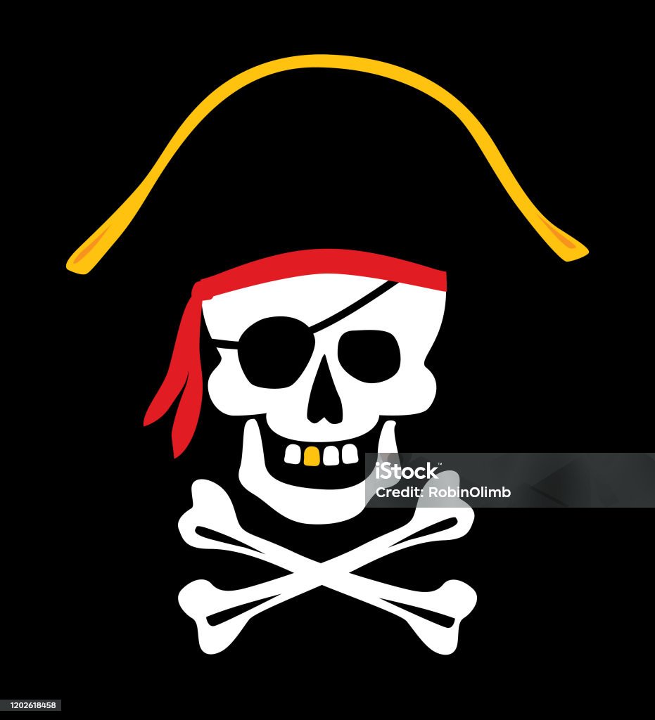 Biểu Tượng Skull And Crossbones With Hat Hình minh họa Sẵn có ...
